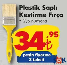 PLASTİK SAPLI KESTİRME FIRÇA 2,5 NUMARA PLASTİK SAPLI KESTİRME FIRÇA 2,5 NUMARA